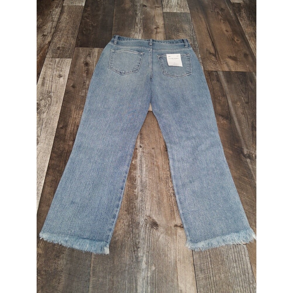 NWT Flying Monkey "Apart" High Rise Mom Jean Y3920 Distressed Straight Cropped - Picture 9 of 12